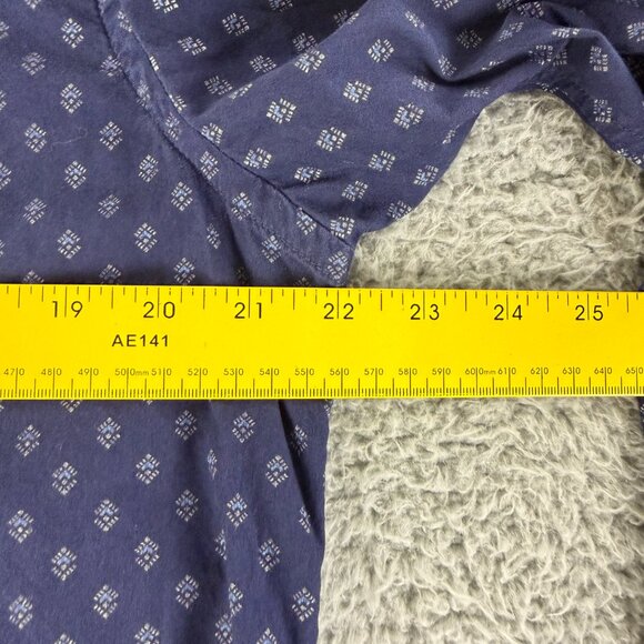 Scotch & Soda Button-Up Shirt Mens‎ Size XL Blue Geo Print Long Sleeve Cotton - Picture 7 of 15